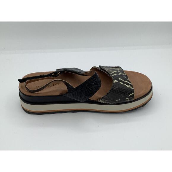 Vionic Size 8 Slide Wedges Snake Print Sandals - Picture 4 of 7